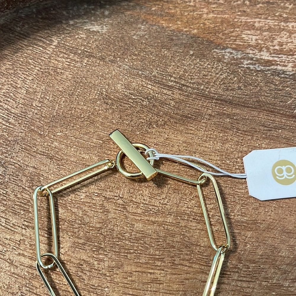 Gorjana NWT Harper Paperclip Bracelet ✨ // Gold - Picture 12 of 13